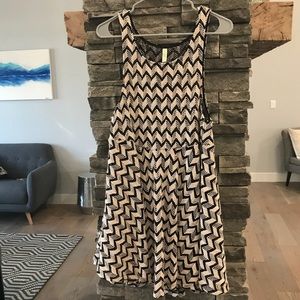 Free People sleeveless dress in chevron print